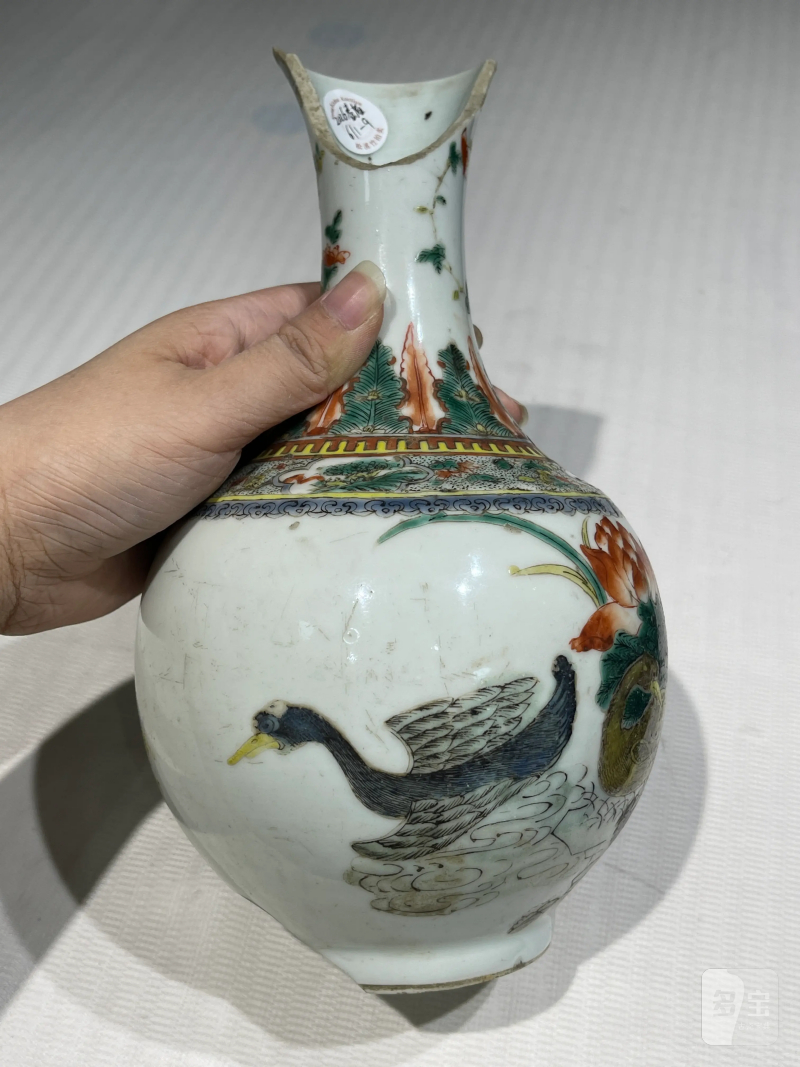 清代 粉彩花鸟纹瓶一组二十一件 - 图44